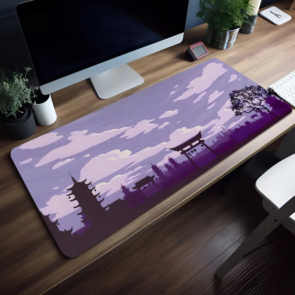 Tapis de Souris Coucher de Soleil Montagne - Vue principale